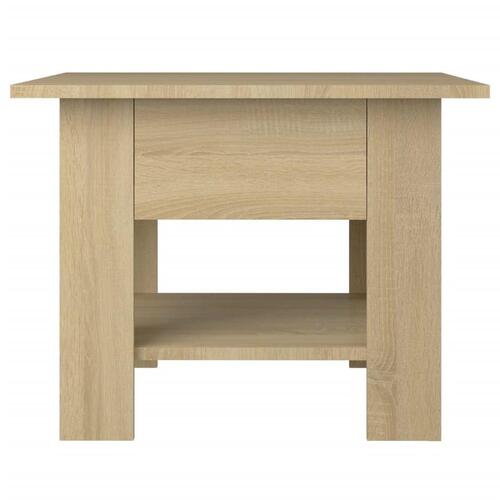 Sofabord 55x55x42 cm konstrueret træ sonoma-eg