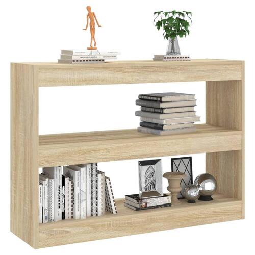 Bogreol/rumdeler 100x30x72 cm sonoma-eg