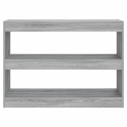 Bogreol/rumdeler 100x30x72 cm grå sonoma-eg