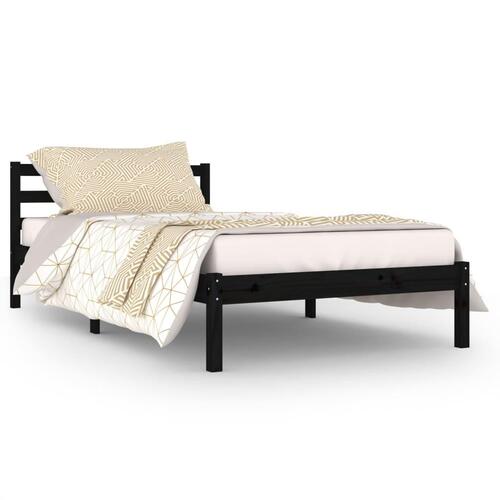Sengeramme 100x200 cm massivt sort