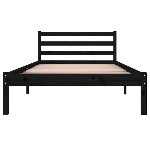 Sengeramme 100x200 cm massivt sort