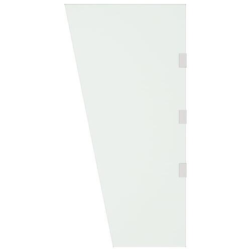 Sidepanel til dørbaldakin 50x100 cm hærdet glas transparent
