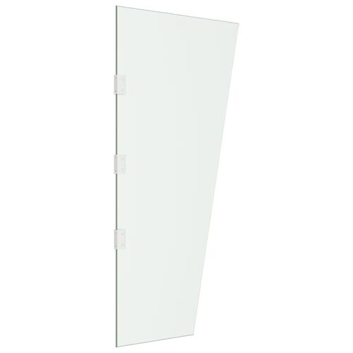 Sidepanel til dørbaldakin 50x100 cm hærdet glas transparent