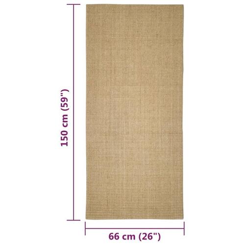 Gulvtæppe 66x150 cm naturlig sisal