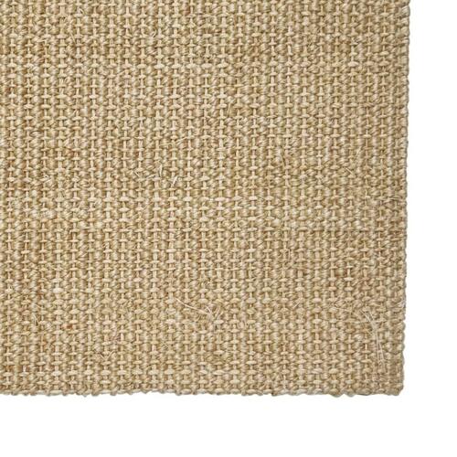 Gulvtæppe 100x100 cm naturlig sisal