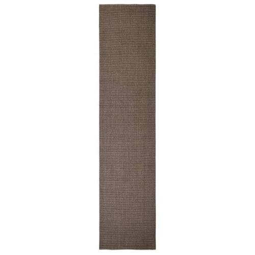 Gulvtæppe 80x350 cm naturlig sisal brun