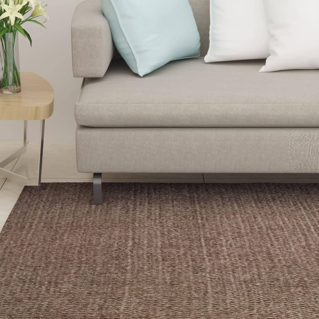 Gulvtæppe 80x300 cm naturlig sisal brun