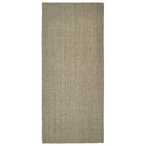 Gulvtæppe 80x150 cm naturlig sisal grøn