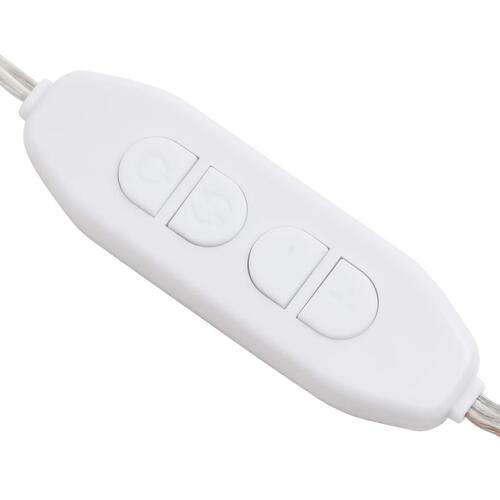 Spejl med LED-lamper 60x30 cm oval glas