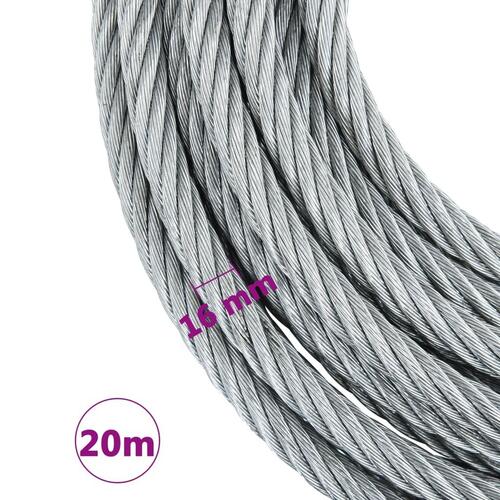 Stålkabel 20 m 3200 kg