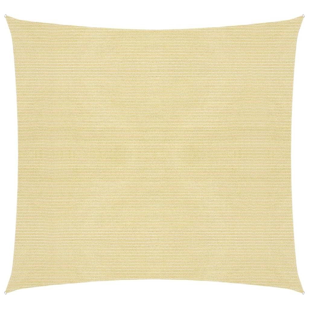 Solsejl 2,5X2,5 M 160 G/M² Hdpe Beige - 4.5 x 4.5 m