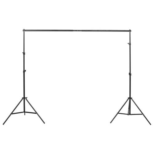 Belysningssæt til fotostudie med baggrunde og reflektor
