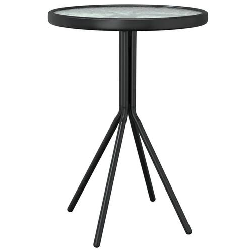 Bistrosæt 3 dele stål sort