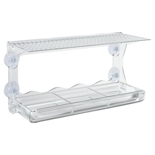 Foderautomater til vindue 2 stk. 30x12x15 cm akryl