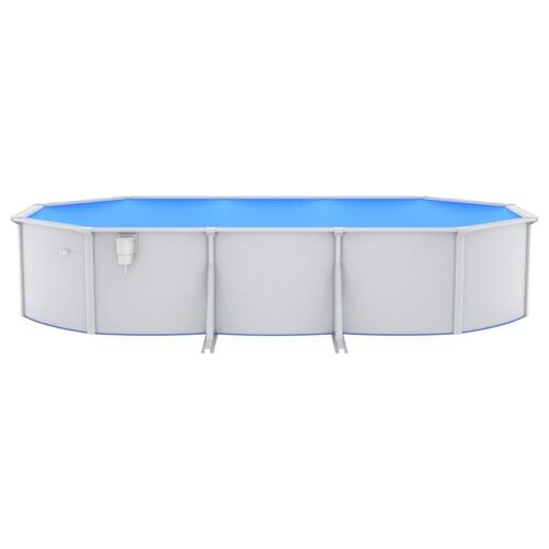 Swimmingpool med sandfilterpumpe og stige 610x360x120 cm