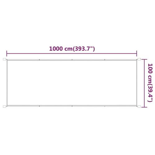 Lodret markise 100x1000 cm oxfordstof beige