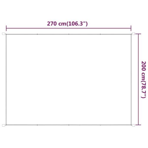 Lodret markise 200x270 cm oxfordstof beige