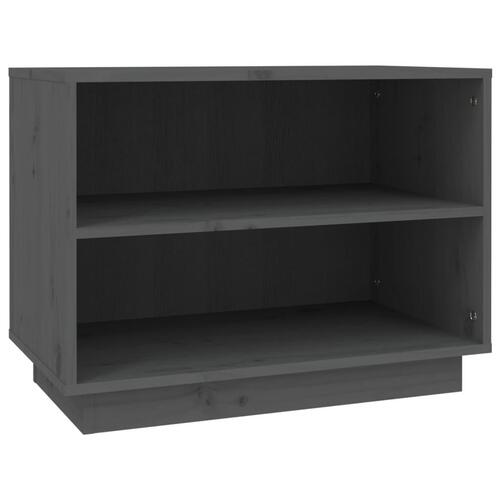 Skoreol 60x34x45 cm massivt fyrretræ grå