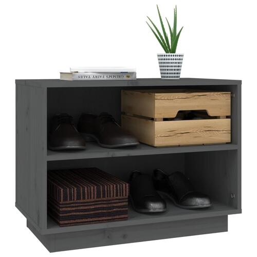 Skoreol 60x34x45 cm massivt fyrretræ grå
