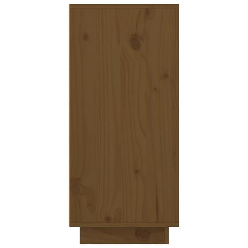 Skænk 111x34x75 cm massivt fyrretræ gyldenbrun