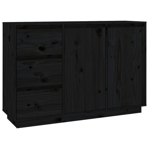 Skænk 111x34x75 cm massivt fyrretræ grå