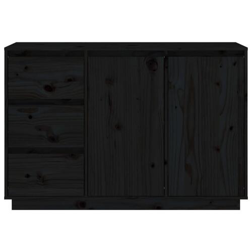 Skænk 111x34x75 cm massivt fyrretræ grå