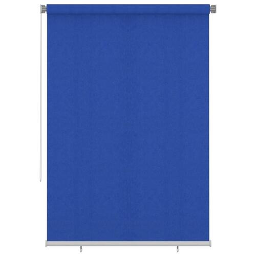 Udendørs rullegardin 160x230 cm HDPE blå