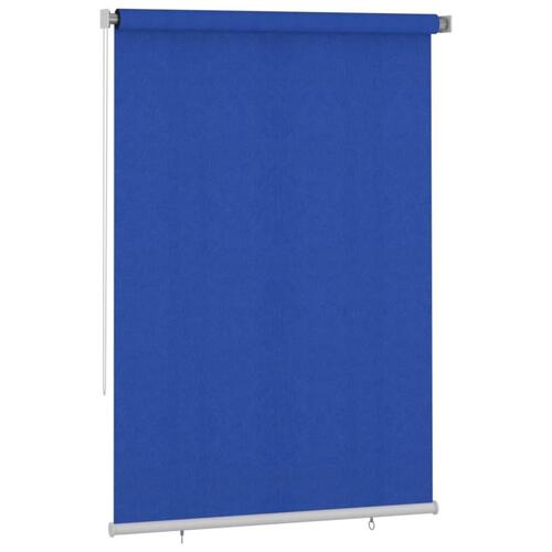 Udendørs rullegardin 160x230 cm HDPE blå