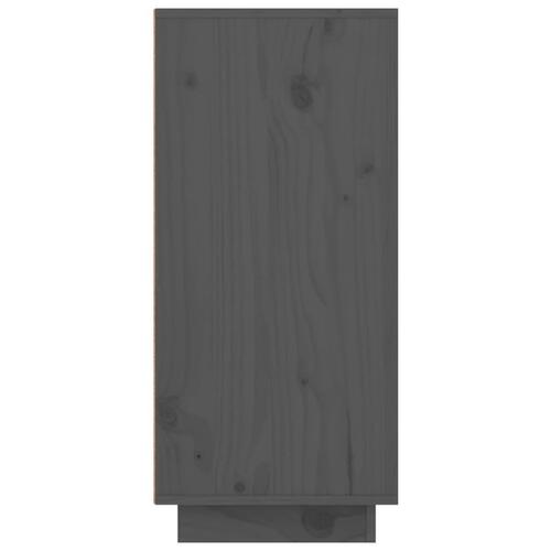 Skænk 111x34x75 cm massivt fyrretræ grå