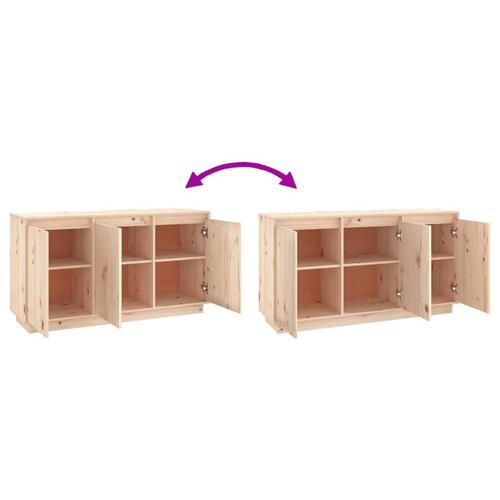 Skænk 111x34x60 cm massivt fyrretræ