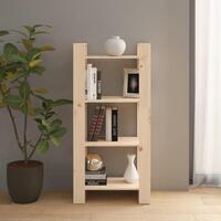 Bogreol/rumdeler 60x35x125 cm massivt træ