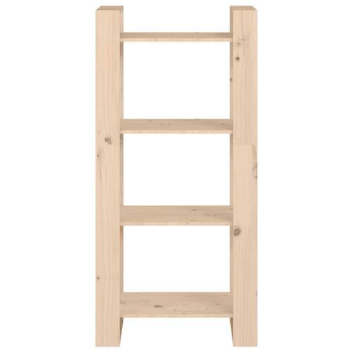 Bogreol/rumdeler 60x35x125 cm massivt træ