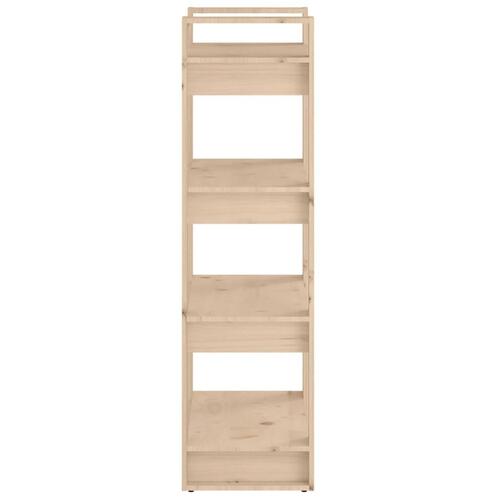 Bogreol/rumdeler 60x35x125 cm massivt træ