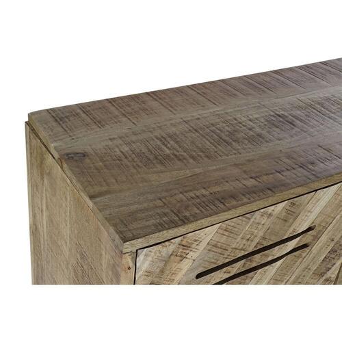 Skænk Sort Metal Mangotræ (140 x 40 x 93 cm)