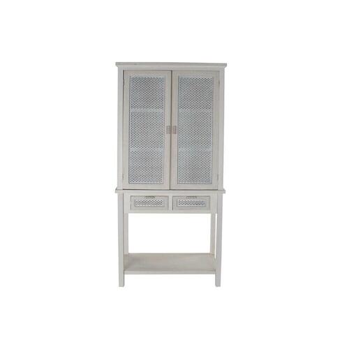 Skænk Hvid Træ MDF (80 x 37,4 x 175,5 cm)