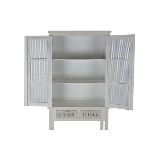 Skænk Hvid Træ MDF (80 x 37,4 x 175,5 cm)