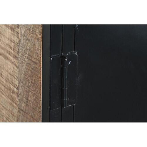 Skænk Brun Sort Metal Mangotræ (160 x 40 x 90 cm)