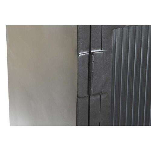 Skænk Natur Sort Gylden Metal Mangotræ (145 x 40 x 85 cm)