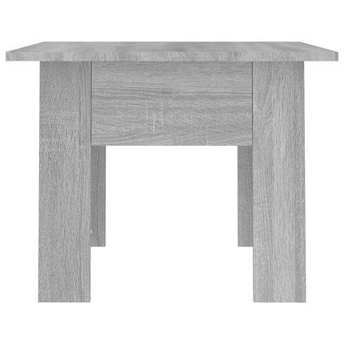 Sofabord 55x55x42 cm konstrueret træ grå sonoma-eg
