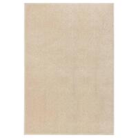Gulvtæppe 160x230 cm kort luv beige
