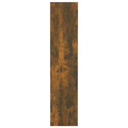 Bogreol/rumdeler 80x30x135 cm konstrueret træ røget egetræ