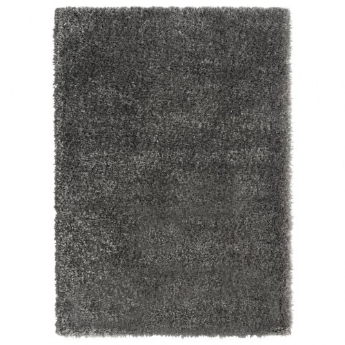 Shaggy gulvtæppe med høj luv 120x170 cm 50 mm antracitgrå