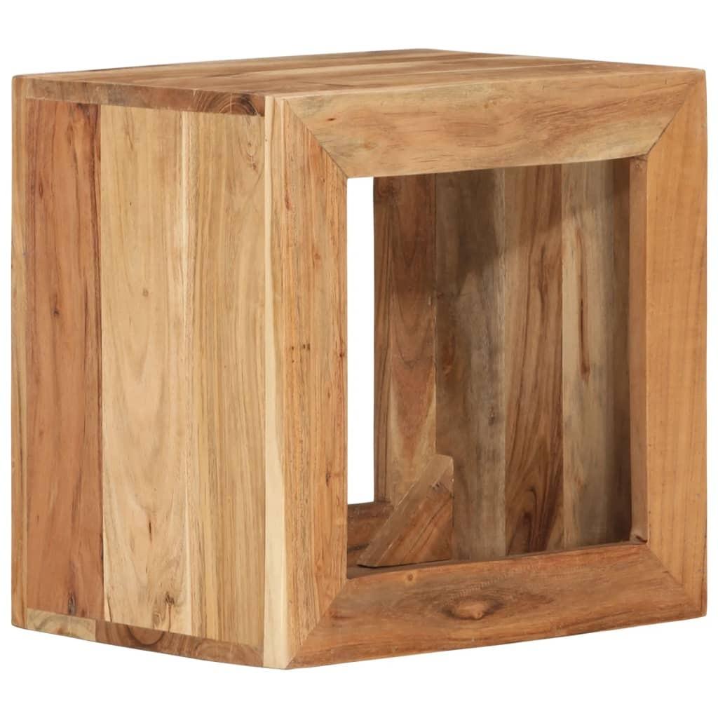 Skammel 40x30x40 cm massivt akacietræ