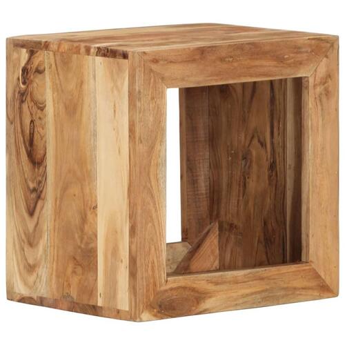 Skammel 40x30x40 cm massivt akacietræ