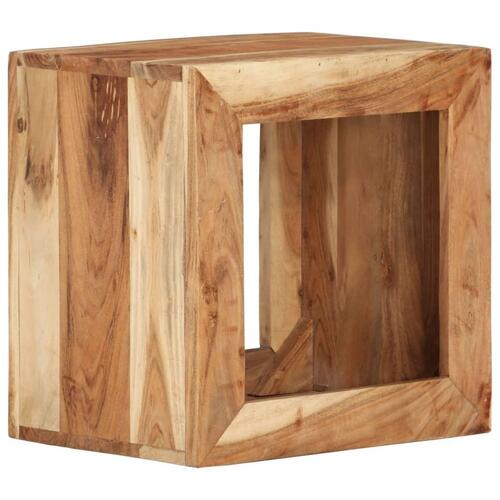 Skammel 40x30x40 cm massivt akacietræ