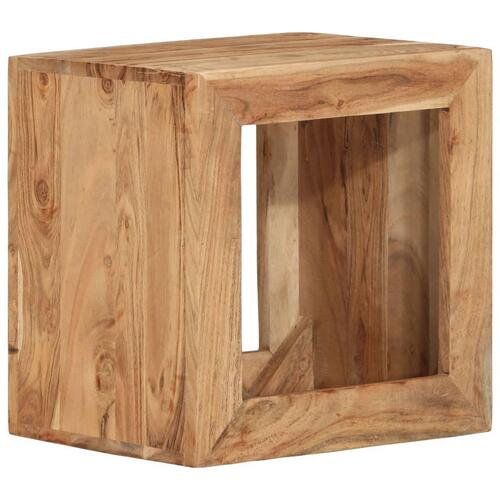 Skammel 40x30x40 cm massivt akacietræ