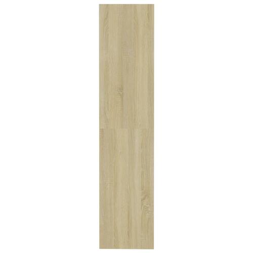 Bogreol/rumdeler 80x30x135 cm konstrueret træ sonoma-eg
