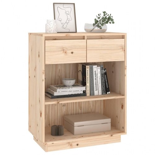 Konsolskab 60 x 34 x 75 cm i massivt fyrretræ
