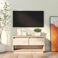 Tv-bord 74x34x40 cm massivt fyrretræ
