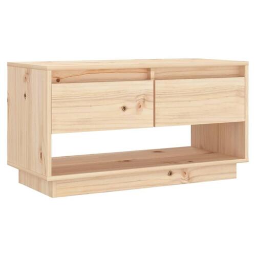 Tv-bord 74x34x40 cm massivt fyrretræ